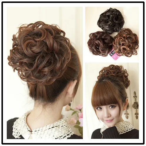 New Arrival Clip Hair Bun Chignon Hair Buns Fashion Female