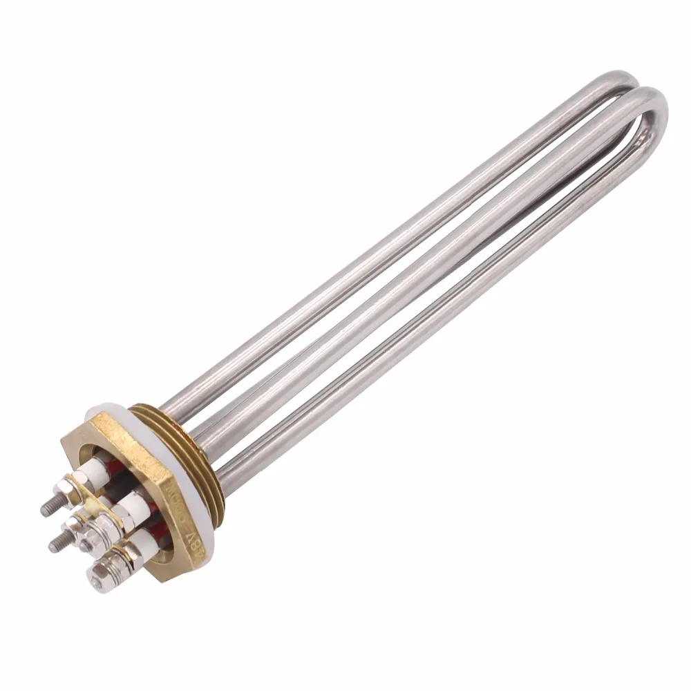 DERNORD DC 48V 900W Low Voltage Immersion Water Heater Screw Plug Heater  with 1 1/4 BSP Brass Thread U Shape Element - AliExpress