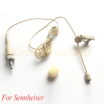 

Free Shipping Pro Skin Omnidirectional Lavalier Microphone Mic For Sennheise r G1 G2 G3 Wireless Interview Speech Sing Recording