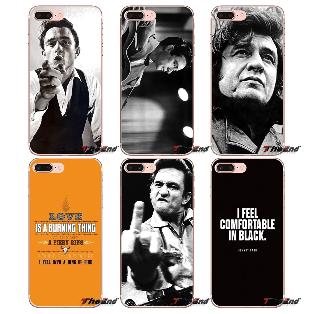 Чехол для Sony Xperia Z Z1 Z2 Z3 Z5 compact M2 M4 M5 E3 T3 XA Aqua LG G4 G5 G3 G2 Mini johny Cash The Finger Singer