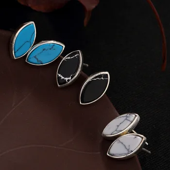 

Fashion Elegance Gemstone Stud Earrings For Lady,100% 925 Pure Silver Vintage Oval Top Grade Earrings Fine Jewels For Gift