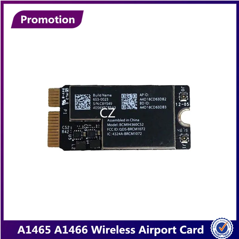 Оригинальная Wi-Fi Bluetooth карта для Apple MacBook Air 11 &quotA1465 13&quot A1466 2013 2014 2015 год WiFi в