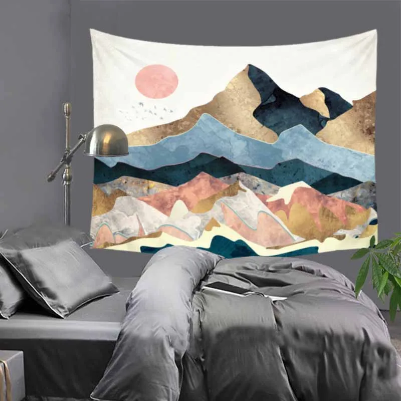 

New Nordic style tapestry hippie mandala wall hanging Bohemian bedspread dorm decor tapestries table cloth yoga mat 51x60" LZE49
