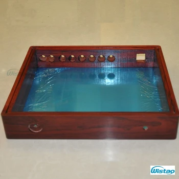 

DIY Tube Amplifier Casing 400x340x70 with Luxury Red rosewood wooden cabinet housing and aluminum plates 400x340x70 HIFI Audio