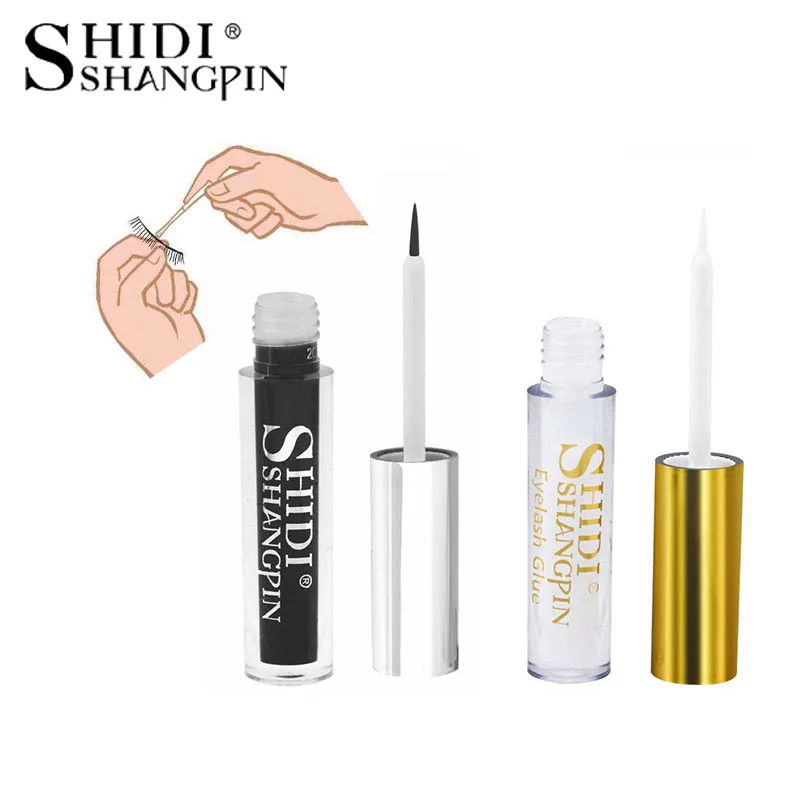New 1 Pcs Eyelash Glue Makeup False Mink Eyelashes Adhesive Clear Black
