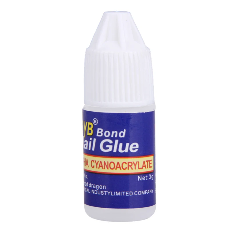 2 бутылки Супер Профессиональный Nail Glue Ложные ногтей липкие наклейки Стразы украшения Маникюр Инструмент клей жидкий клей