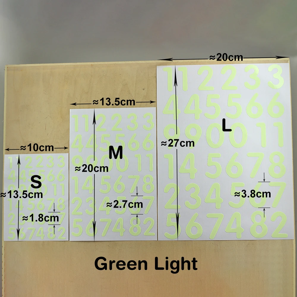 1 лист светится в темноте, наклейки с цифрами, светящиеся наклейки в виде букв, персонализированные именные наклейки для скрапбукинга, украшения дневника