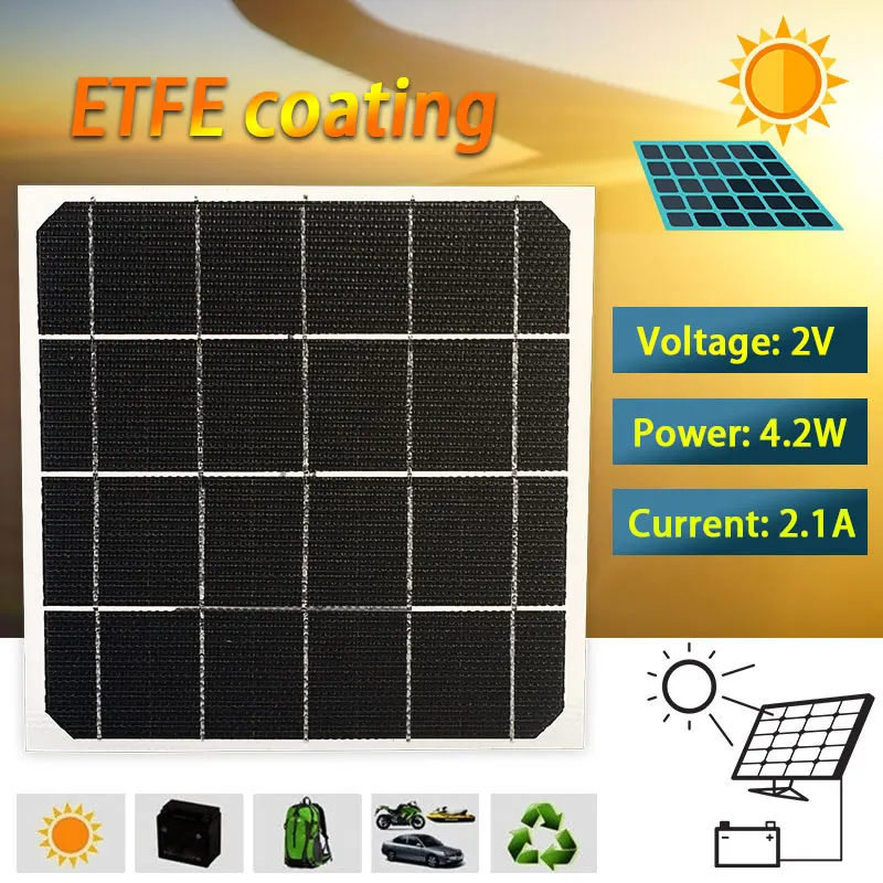 Солнечные батареи Солнечная зарядка оборудование многоразовая солнечная панель 170*170 мм домашний Улучшенный модуль DIY