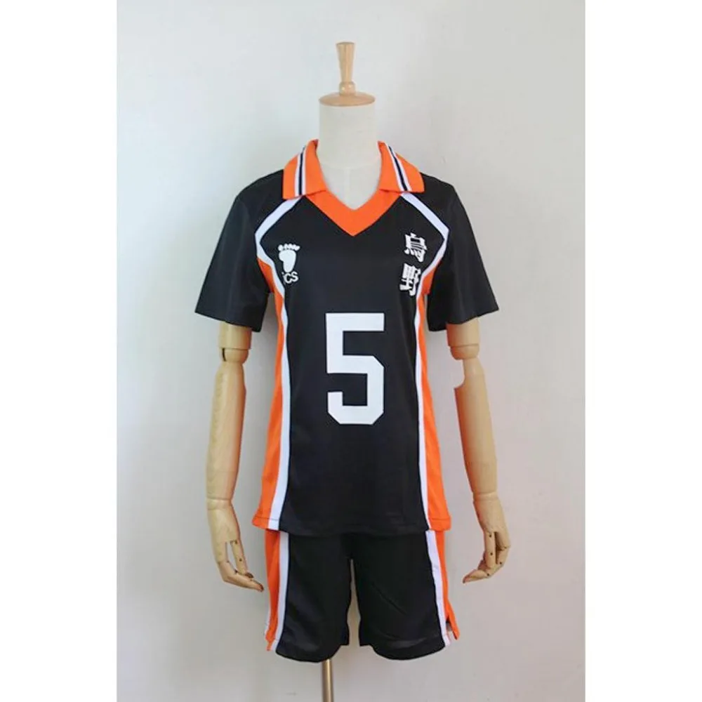 Karasuno High School Аниме Haikyuu! Костюм для косплея No.5 Ryuunosuke Tanaka Комплекты одежды из