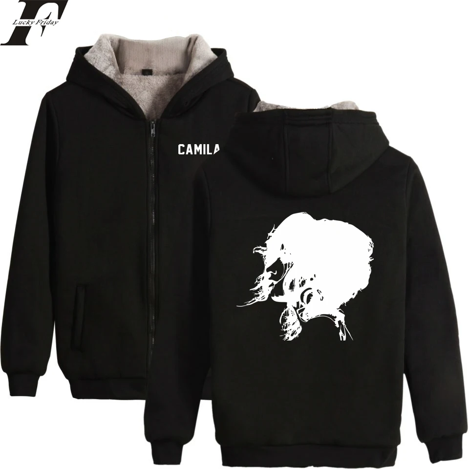 

LUCKYFRIDAYF Camila Cabello Havana Winter Hoodies Men/Women Zipper Hoodies Sweatshirt Women/Men Cotton Fluff Thicken Clothes
