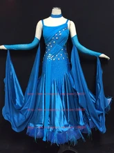 Standard Ballroom Dancing Dress100% New Good Quality Sparkle Glass Stone Women Waltz Tango Ballroom Competition Dance Dresses