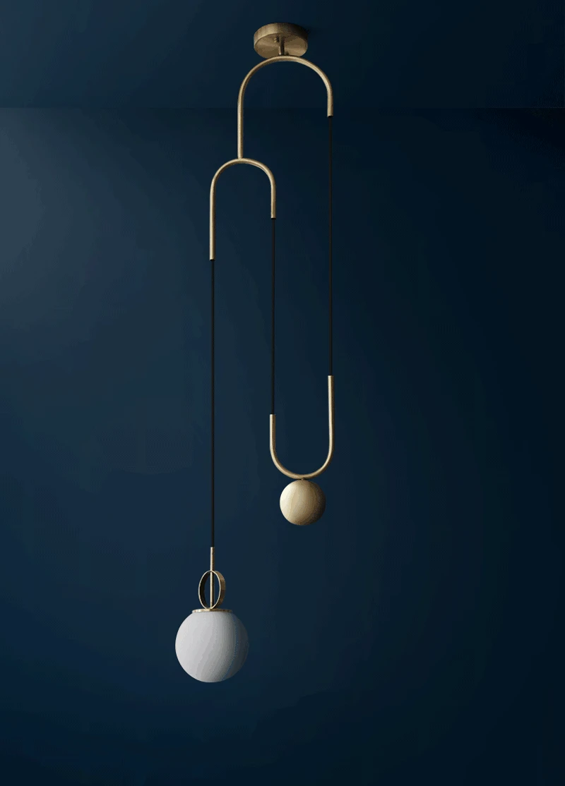 Suspension luminaire Modern Nordic Glass Ball LED Pendant Lights Bedroom Hanglamp Dining Room Home Deco Hanging Light Fixtures (9)