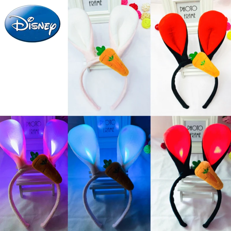 

2019 Disney Kids Mickey Illuminate Headband Headdress Ear Hair Sequin Cartoon Festive Girl Party Kawaii Plush Toys Birthday Gift