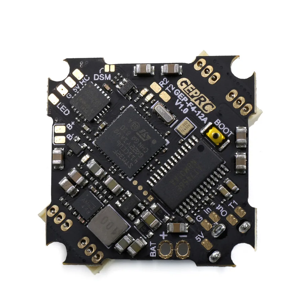 

GEPRC GEP-12A-F4 F411 F4 Flight Controller AIO OSD BEC & 12A BL_S 2-4S 4In1 ESC for RC Drone FPV Racing Tinywhoop Cinewhoop