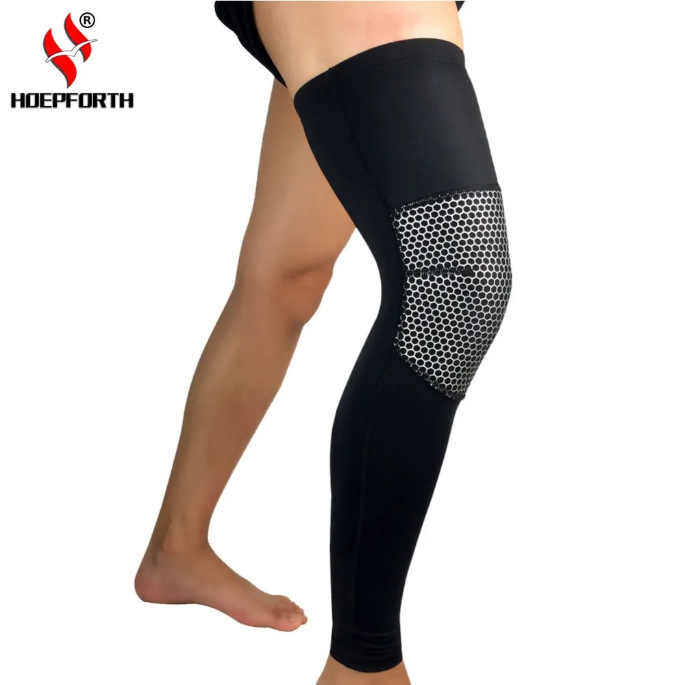 

Professional Leg Warmers Sports Protection Non-Slip Cycling Basketball Leg Sleeve Honeycomb Design