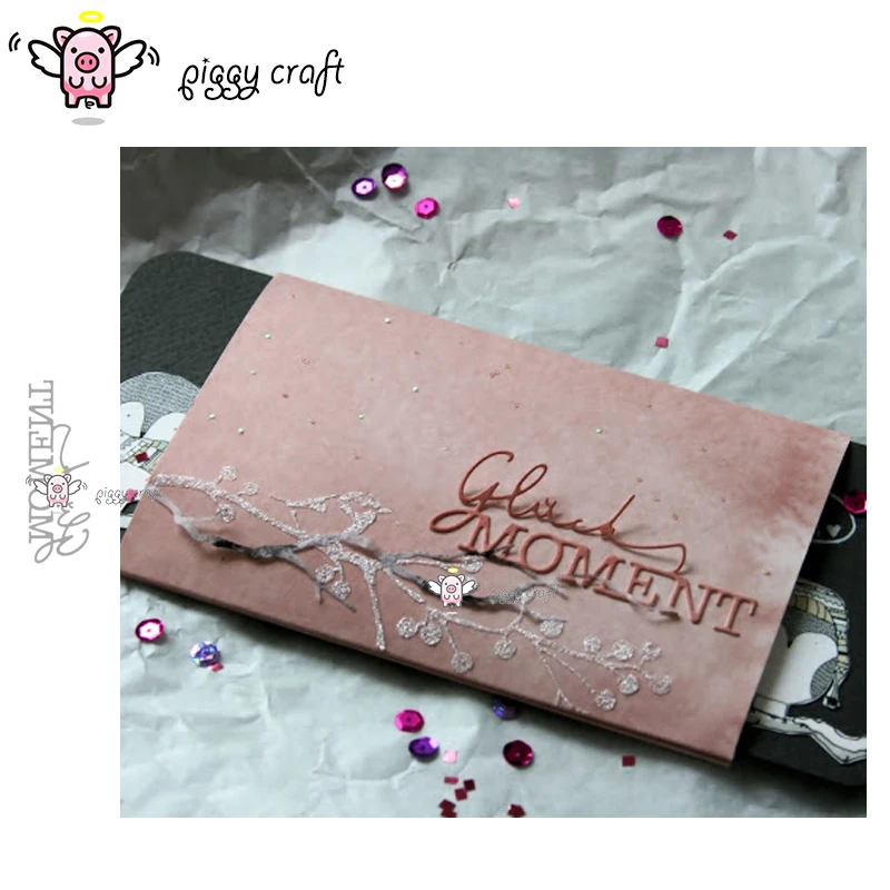 

Piggy Craft metal cutting dies cut die mold Letter decoration Scrapbook paper craft knife mould blade punch stencils dies