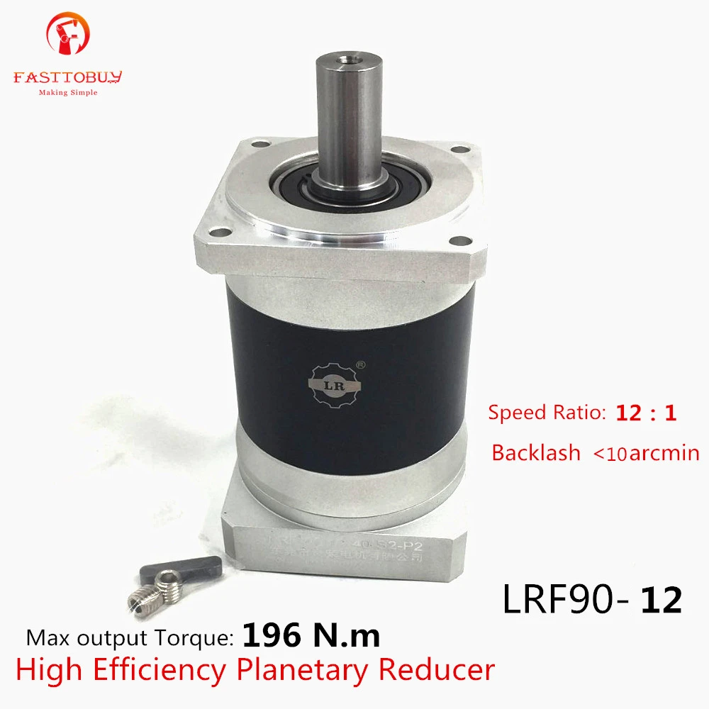 AC Servo Speed Reducer 121 Gear Ratio 80mm Servo Motor Reducer NEMA32