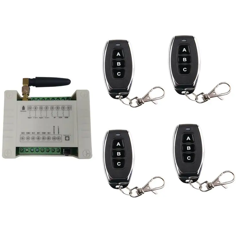 

433mhz RF dc12v 24v 48v electric door/curtain/shutters motor wireless remote control switch garage rolling door