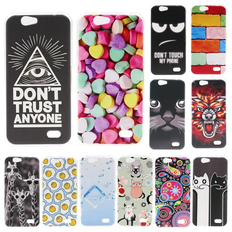 

For ZTE blade a465 Case Cover Soft Silicone TPU Case Fashion Coloured Pattern Protective Back Cover For ZTE A465 Phone Cases