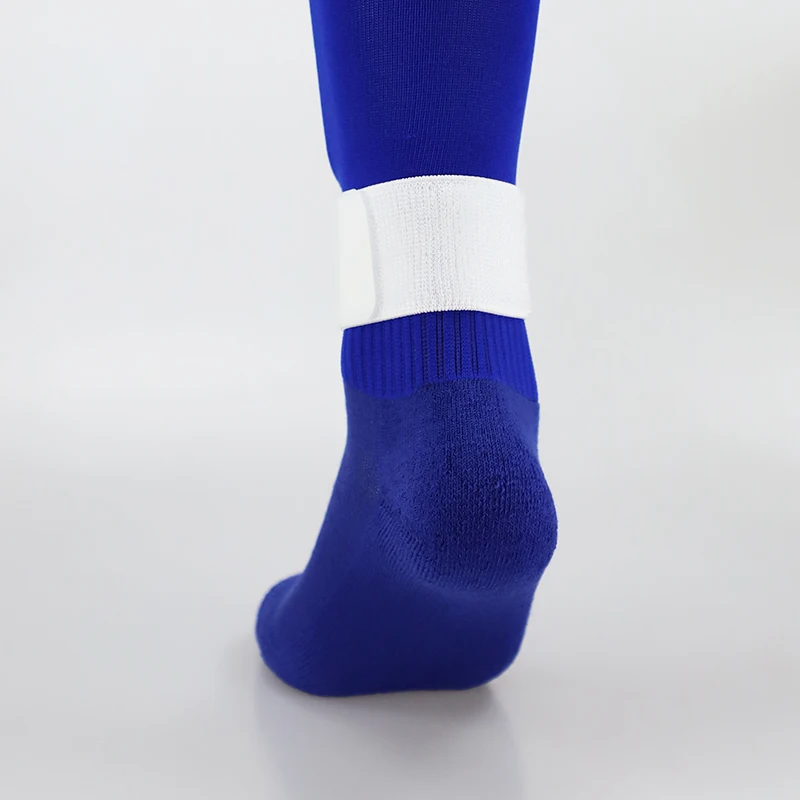 1 пара поддержки лодыжки трикотажная ткань эластичный регулируемый фиксированный ремешок футбольные носки аксессуары для спортивной одежды для нижней ноги