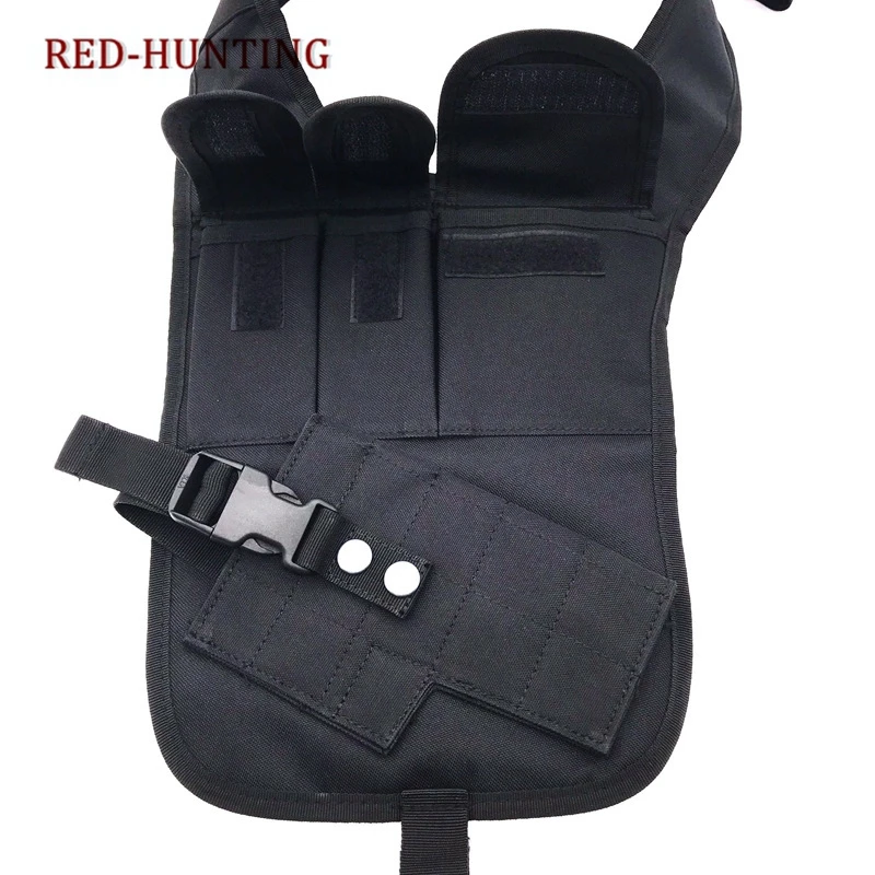 

Tactical Underarm Shoulder Gun Holster Adjustable Concealed Armpit Pistol Holster with 5 Pouches for Outdoor Activities