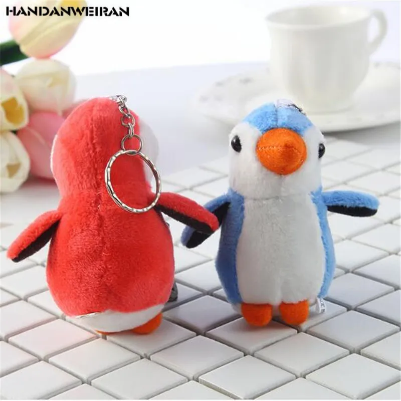 

HANDANWEIRAN 2PCS Mini Cute Penguin Plush Toy Pendant Multicolor Penguins Bag Keychain Baby Carriage Crib Ornament7.5CM