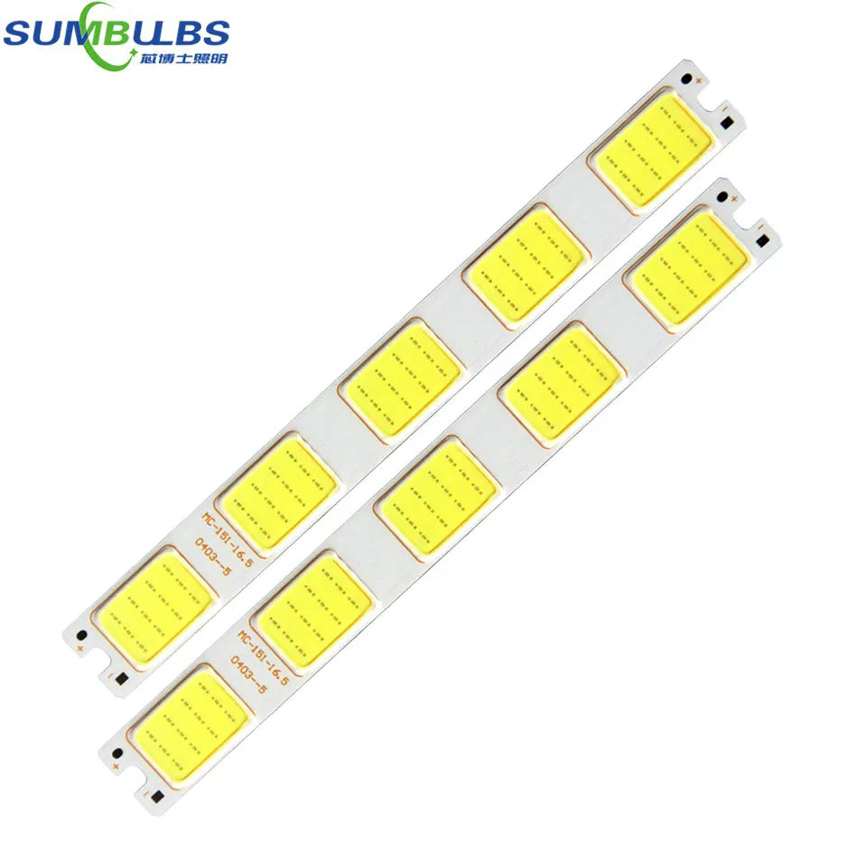 

Sumbulbs 151*16.5mm Grid Shape LED Light Source 12V COB Lamp 5W White Color for DIY Work Lamp Decor Lighting Automobile Bulbs