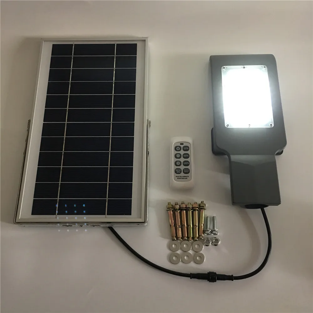 Segurança à Prova Água para Jardim Luz de Rua Luz de Parede ao ar Controle Remoto Escurecimento Solar Led Livre Lâmpada Dwaterproof Caminho 20 8 Controle remoto escurecimento luz de rua solar