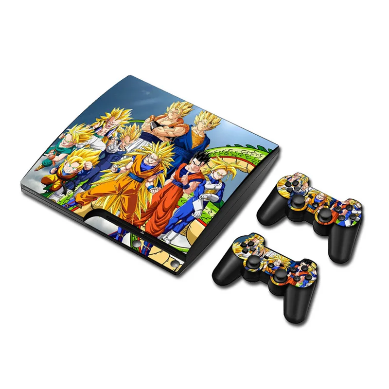 Dragon Ball Виниловая наклейка для sony PS3 Slim playstation 3 Slim и 2 контроллера skins sticker s