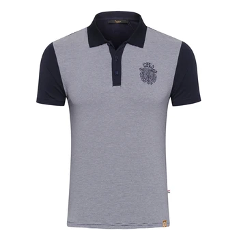 

Billionaire Polo shirt men's Mercerized cotton 2019 summer new fashion Embroidered striped Breathable casual thin free shipping