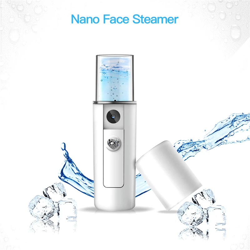 

Mini Deep Cleaning Facial Steamer Vaporizer Sauna Spa Ultrasonic Ozone Mist Spray Nano Mister Electric Face Replenishment Device