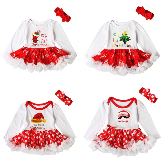 baby girls clothing sets infant christmas gifts lace tutu romper