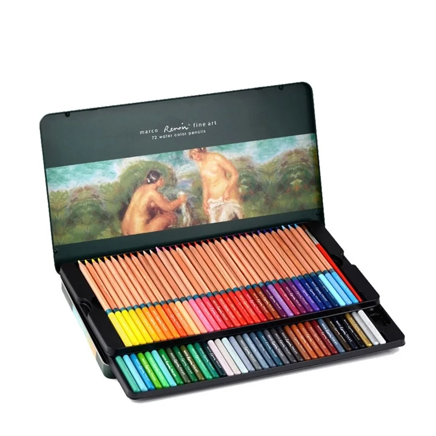 New arrivial 72 Colors Watercolor Pencils Painting Artist Color Pencil Professional Watercolor Paint Set No.3120-72TN