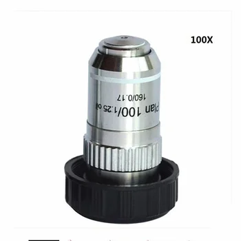 

Objective Lens Metallographic Microscope Metallographic Analysis Flat Field Achromatic 100 Times 40X 195 Series Aperture 20.2mm