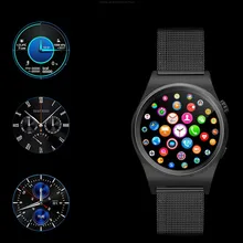 MTK2502C Smart touch Uhr pulsuhr Magie Knopf Stahl strap Smartwatch Für iphone Xiaomi Lenovo Meizu VS iwo DM09 KW18