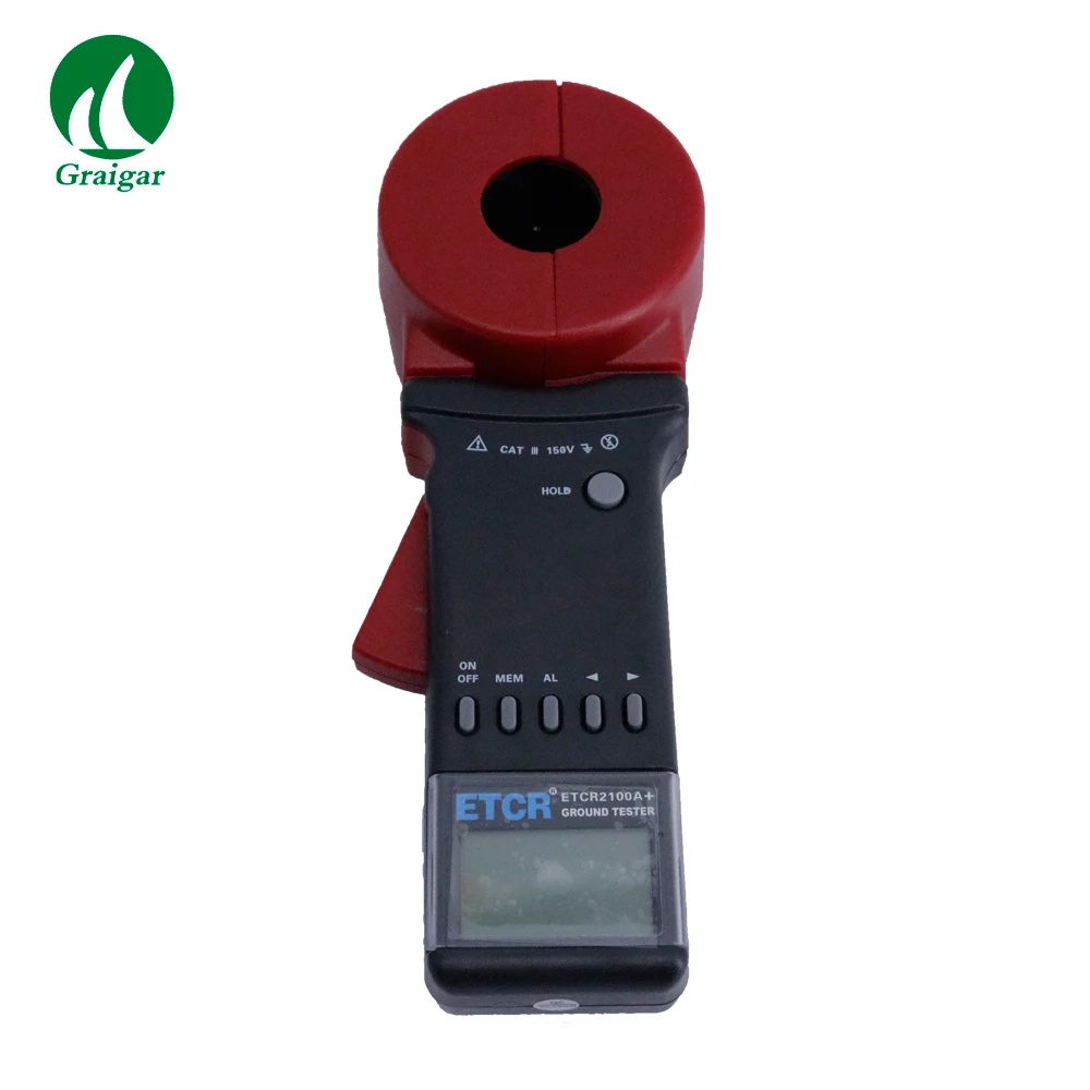 

Digital Clamp Metre Ground Earth Resistance Meter ETCR2100A+ 50/60Hz Automatic Measurement with 4 Digits LCD Display