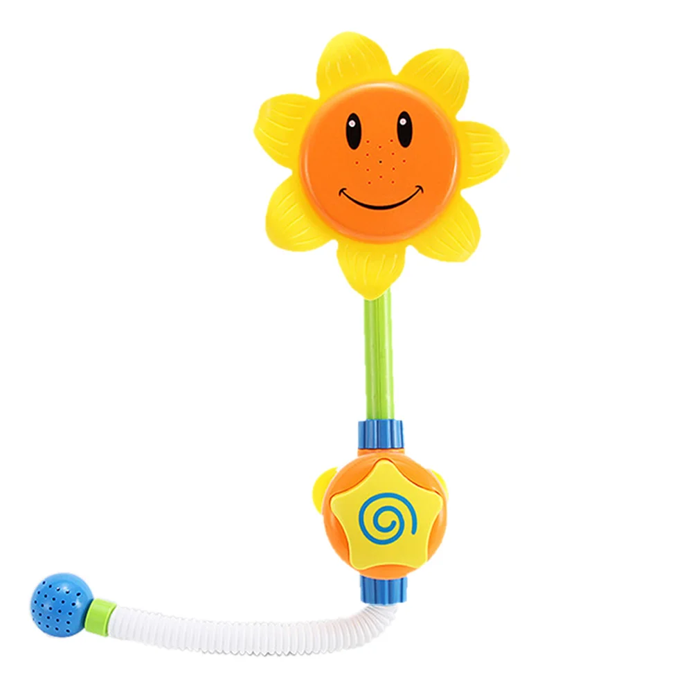 Baby Bath Toys for Bathroom Children Swimming Toy Sunflower Shower Faucet Pool Gift Kids Learning Toy Bath with Box