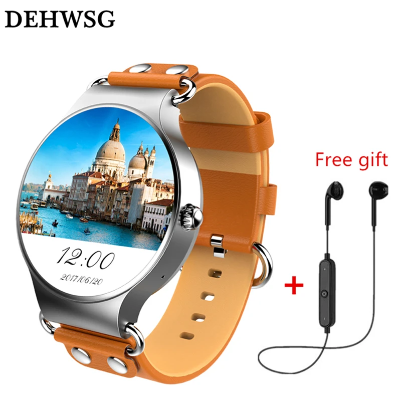 

KINGWEAR KW98 smart watch phone Android 5.1 MTK6580 512MB/8GB smartwatch 3G WiFi GPS Heart rate monitor For IOS Android Xiaomi