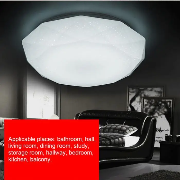 LED Ceiling Lamp Fixture Diamond Shaped Light for Hallway Living Room Kitchen Bedroom DAG-ship