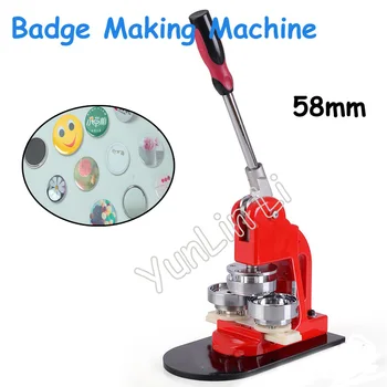 

58mm Tinplate Badge Making Machine Button Pin Maker Button Making Machinery Badge Press Breastpiece Making Machine