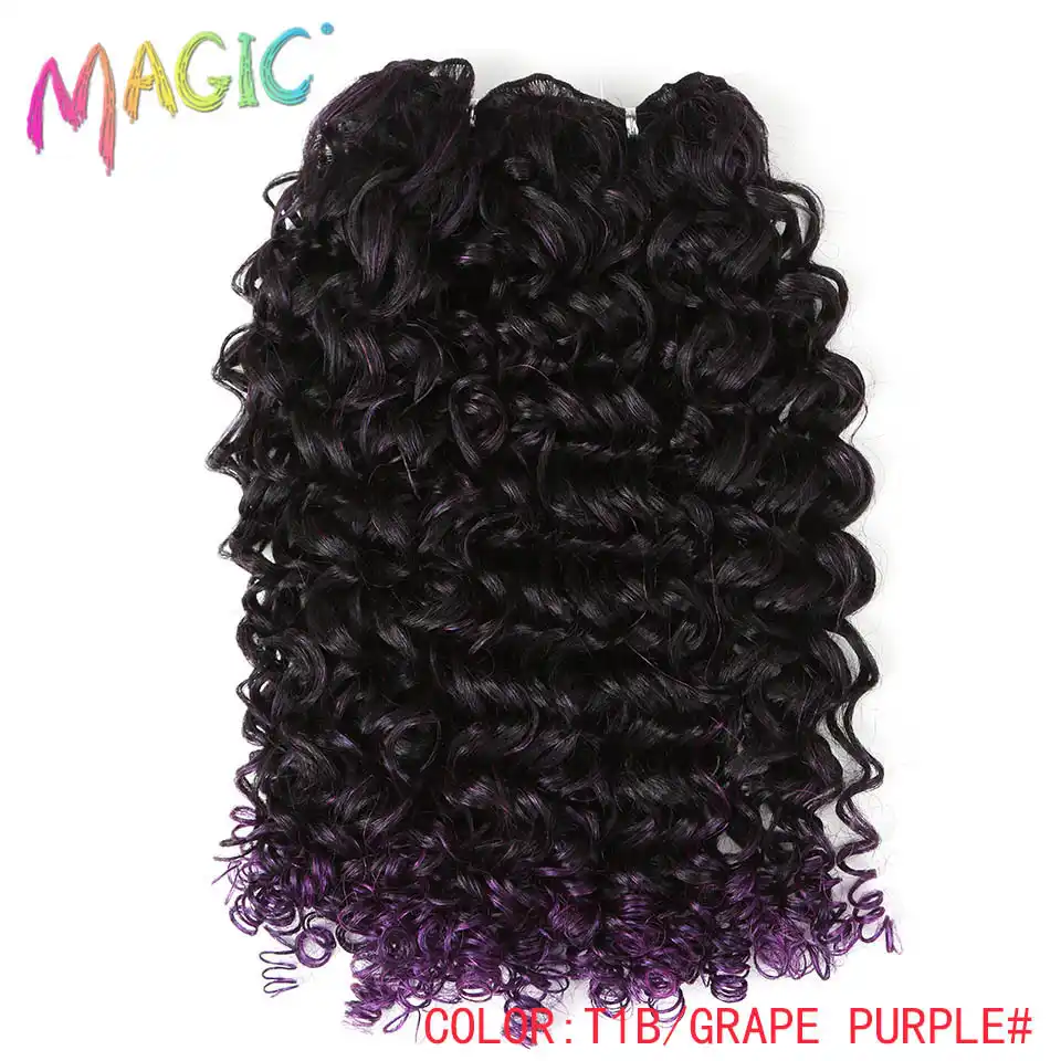 Magic 24inch Synthetic Kinky Curly Hair Weave For Women 100g