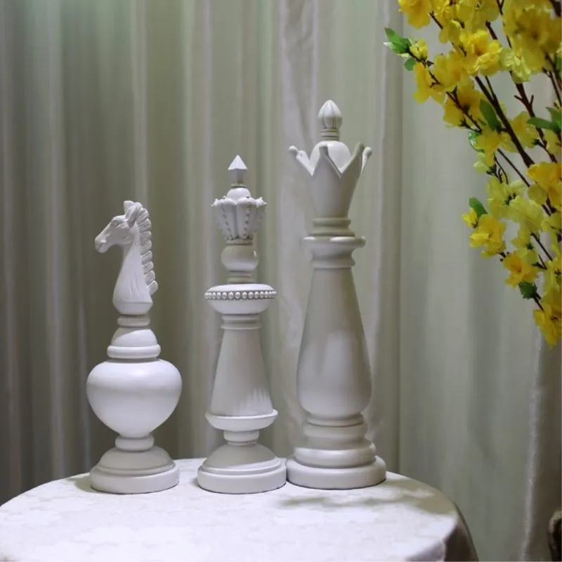 Шахматы аксессуары для украшения дома европейские настольные украшения высокого класса украшения дома творческие изделия из полимера подарки