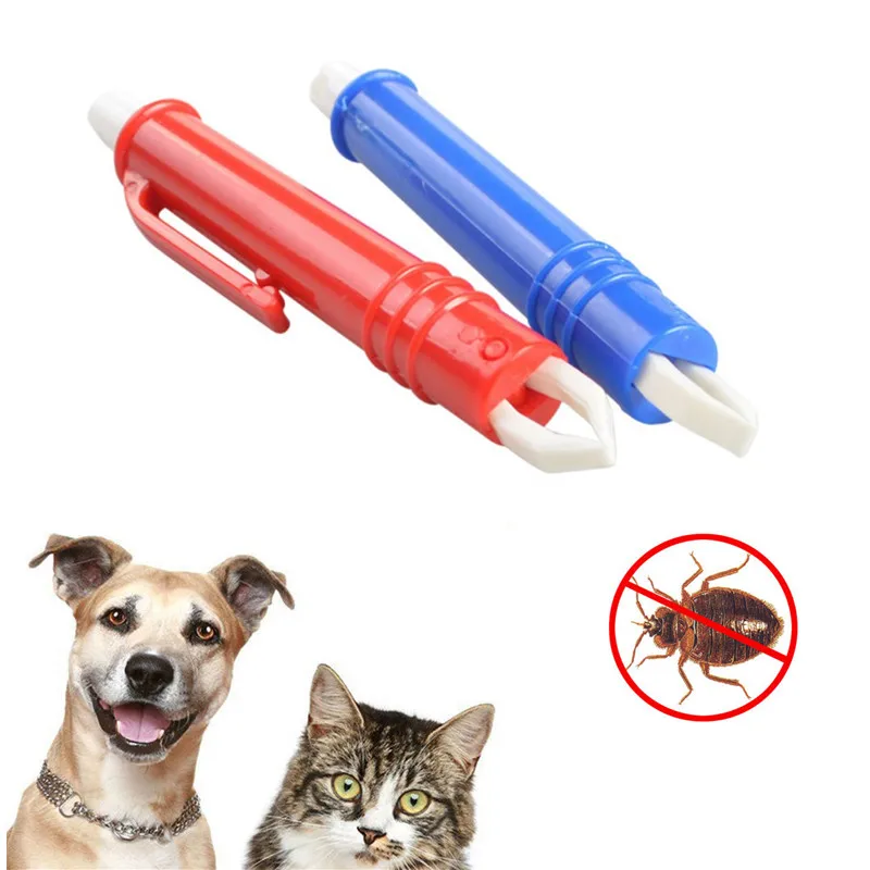 New Pet Tick Remover Tweezer Dog Cat Hair Tick Cleaning Tools Pet Tick