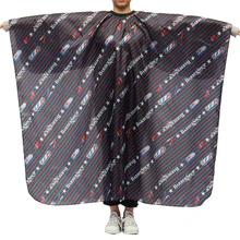 Профессиональная салонная накидка для стрижки волос, накидка для парикмахерской, Парикмахерская, стрижка, фартук, ткань для унисекс, с полосками, набивные накидки, салон барберия, Парикмахерская