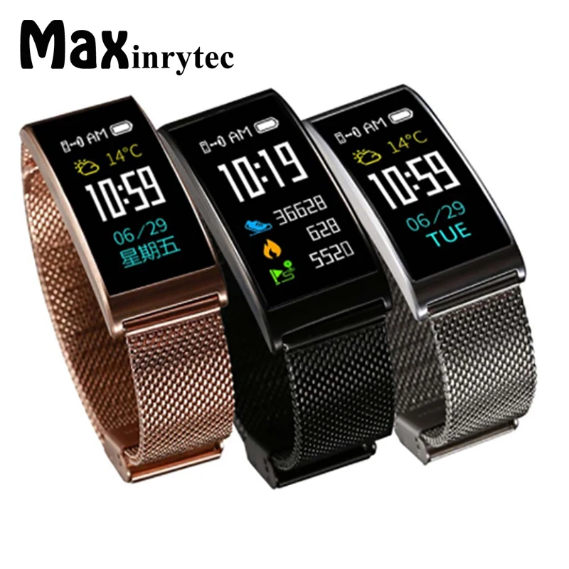 

Maxinrytec X3 OLED Smartband Fitness Step Bracelet Heart Rate Monitor Fitness Tracker Wrist Band for IOS Android Xiaomi Huawei