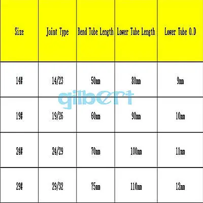 Joint Distilling Glass Adapter 105 Degree Bend Straight Tube Labware 14/23 19/26 24/29 29/32 lab glass supplies lab glass adapter