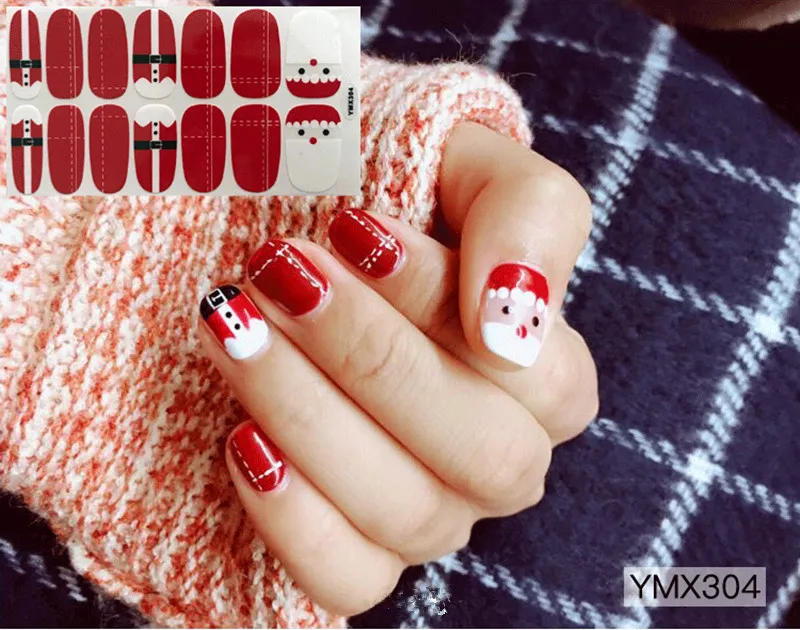 Черно-белая 3D Роскошная Спортивная наклейка с логотипом для дизайна ногтей, самоклеющиеся наклейки для самостоятельной сборки, ультратонкие наклейки для маникюра для женщин - Цвет: YMX304