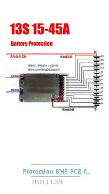 3S 8A 12V 18650 Защитная плата для литиевых батарей 11,1 V 12,6 V защита от избыточного заряда 3 ячейки литий-ионная BMS PCM