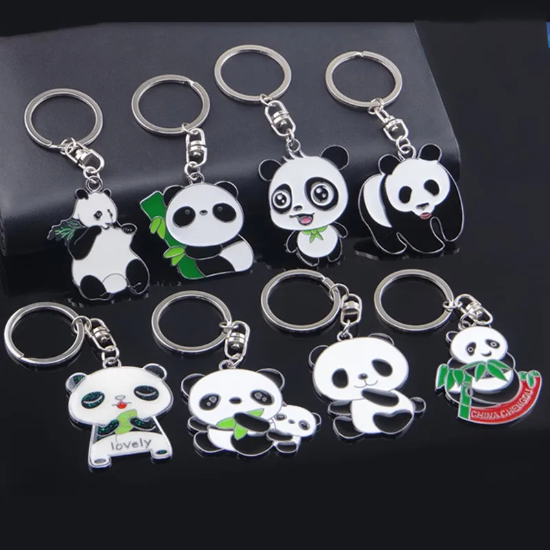 

1PCS Lover Gift Panda Keyring Keyfob Valentine's Day Keychain Ring