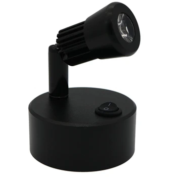 

led switch battery spot light ,1W 3W cabinet desk ,wall ,glass,display ,welding,showcase counter jewelry store cabinet lamp